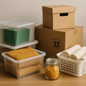 Como escolher caixas e recipientes adequados para cada tipo de item