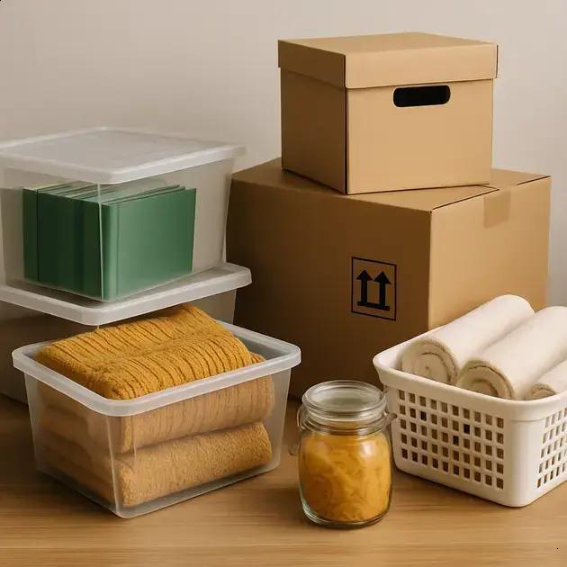 Como escolher caixas e recipientes adequados para cada tipo de item
