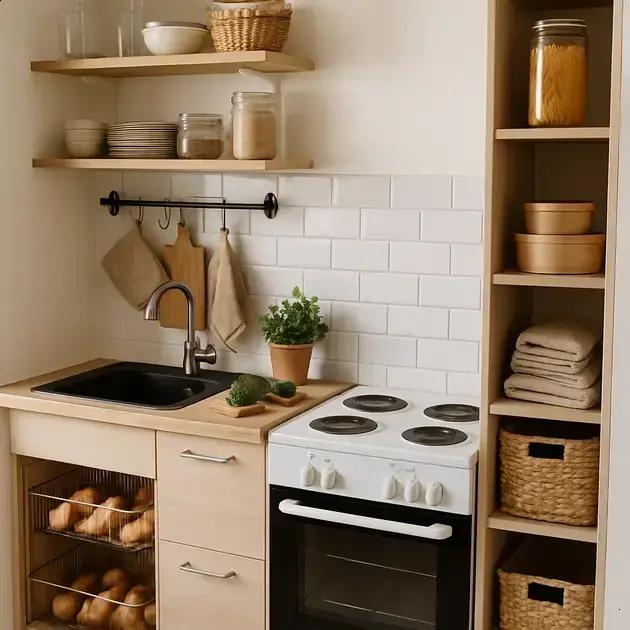 Como otimizar o armazenamento na cozinha de apartamentos pequenos