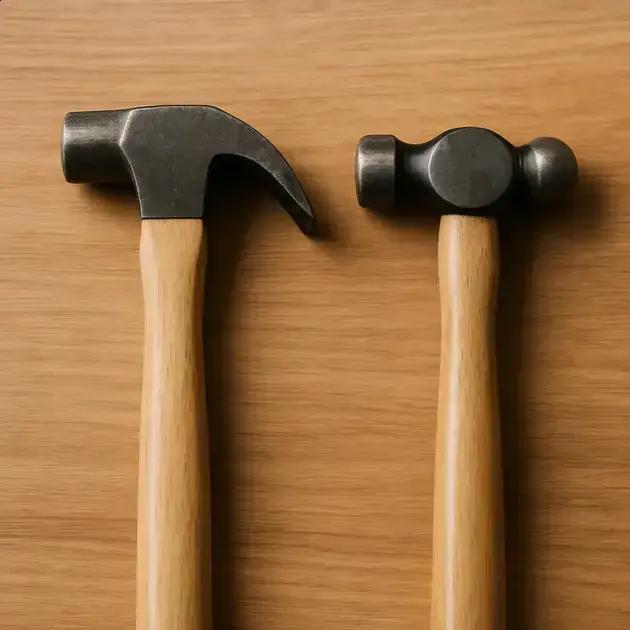 Diferenças entre martelos de unha e de bola e quando usar cada um